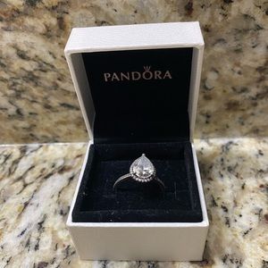 Pandora Radiant Teardrop Ring LIKE NEW